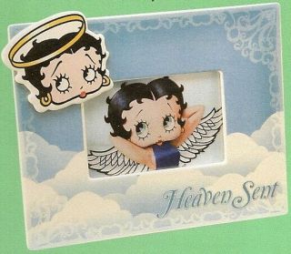 2 Betty Boop Picture Frames One Devil And One Angel 4x6