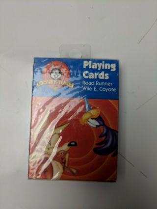 Vintage 1997 Looney Tunes Wile E Coyote/road Runner Playing Cards