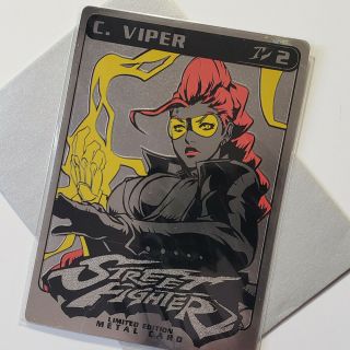 Sdcc 2019 Udon Exclusive Metal Card Street Fighter C.  Viper