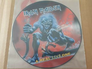 Iron Maiden Real Live One Piture Disc Vinyl Record