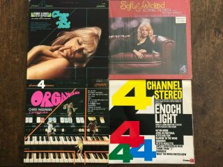Quadraphonic/ Phase 4 Stereo/ Audio Fidelity/ Test Records,  For Samples,  16x Lp 