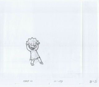 Simpsons Lisa Art Animation Production Pencils Habf10 Sc - 279 B - 5