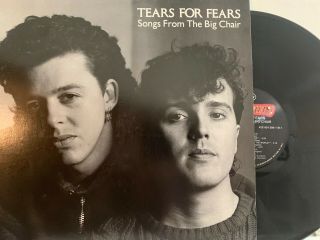 Tears For Fears ‎– Songs From The Big Chair Lp 1985 Mercury 824 300 - 1 M - 1 Ex/nm