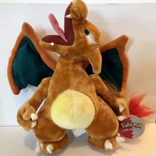 Vintage 1999 Nintendo Pokemon Charizard 15 " Plush Stuffed Animal Game Freak
