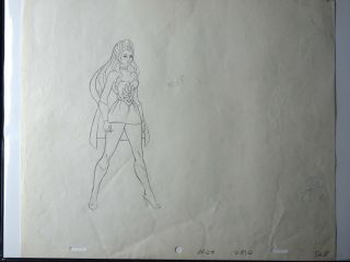 She - Ra Princess Of Power Production Cel Drawing: She - Ra - 604