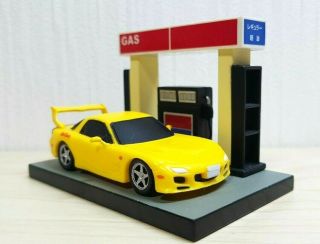 Banpresto Initial D Mazda Rx - 7 Fd3s Red Suns Keisuke Gas Pump Diorama Figure