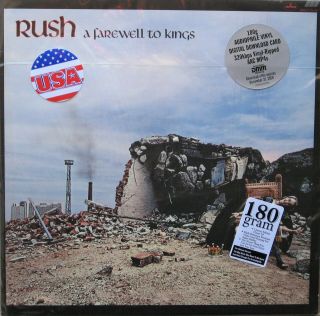 Rush " A Farewell To Kings " First Pressing 180 Gram Vinyl Lp Gatefold W/ Stickers