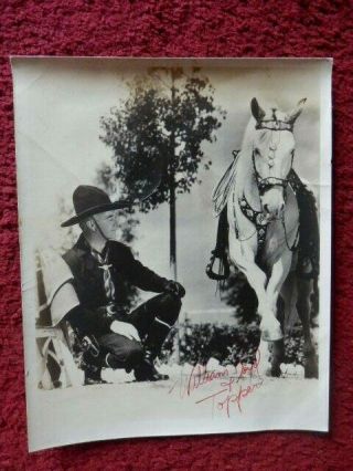 William Boyd And Topper - Hopalong Cassidy - Actor - Autographed Photo