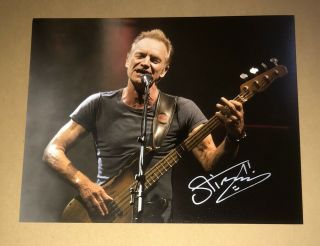 Signed Sting 10x8 Photo Print Rare Authentic The Police Stewart Copeland