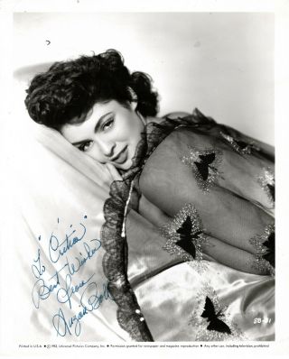 American Tragic Actress Suzan Ball,  Rare Signed Vintage Studio Photo.