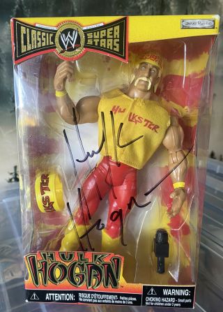 Hulk Hogan Signed Classic Figure,  Wrestling,  We,  Wwe,  Wwf,  Tna,  Wcw