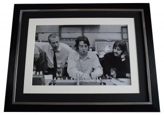 George Martin Signed Autograph 16x12 Framed Photo Display Beatles Aftal