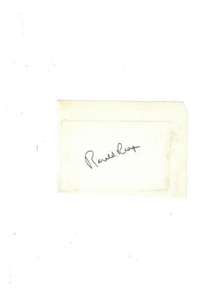 Ronald Reagan Signed Cut Signature - - with JSA Letter of Authenticity 2