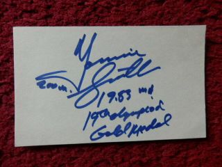 Tommie Smith - Olympic Gold Medal Athlete - Autograph