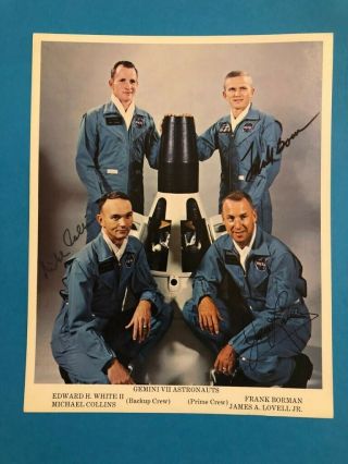 Autographs Of The Gemini Vii Crew | Space Memorabilia | Nasa |