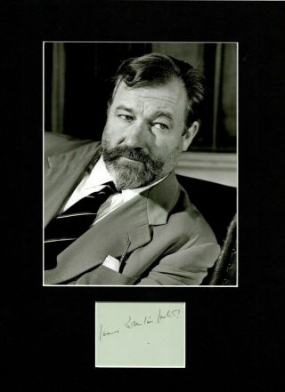 James Robertson Justice Dr.  In The House Authentic Signed Autograph Display Uacc