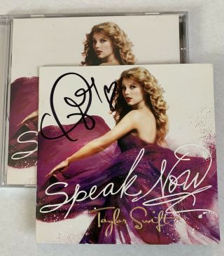 Taylor Swift Signed Speak Now Cd