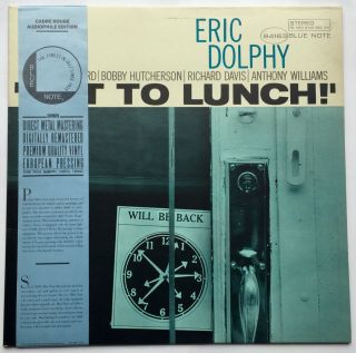 Eric Dolphy " Out To Lunch " 1985 Blue Note,  Cadre Rouge Edition,  Nm,  Obi Strip