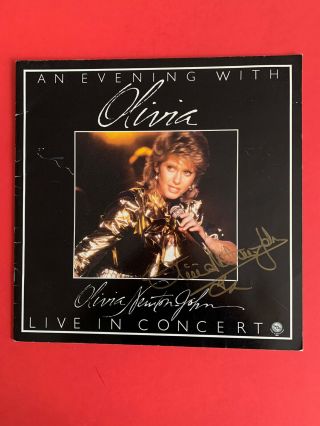 Olivia Newton - John Extremely Rare Signed Olivia In Concert Tourbook