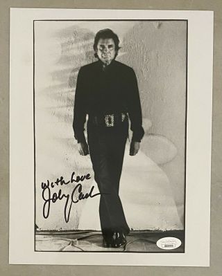 Johnny Cash Signed 8x10 Photo Autographed Auto Jsa Loa Country Music Singer
