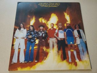 Lynyrd Skynyrd Street Survivors Flame Cover Lp Ex Vinyl 2 Inserts Mca - 3029