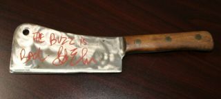 Bob Elmore - Texas Chainsaw Massacre 2 - Autographed Leatherface Meat Cleaver