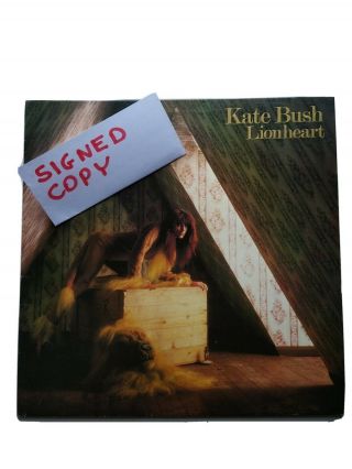 Very Rare Kate Bush Signed Autograph Album Lionheart 1978