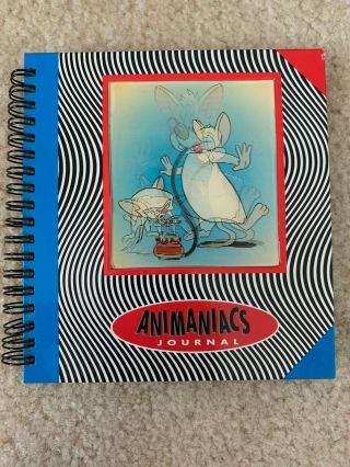 Vintage Warner Bros Holographic Animaniacs Pinky And The Brain Notebook Pad Book