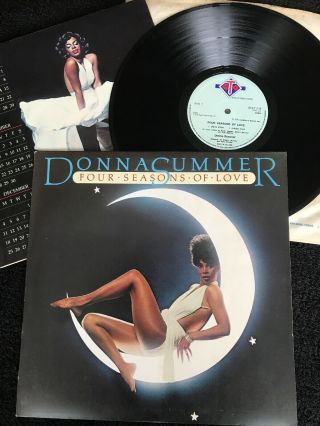 Donna Summer - Four Seasons Of Love (winter Melody) Vinyl Lp Calendar/poster Ex