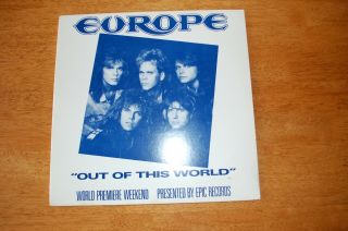 Europe - Out Of This World (world Premiere Weekend) Promo Double Vinyl Album 1988