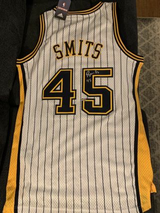 Rik Smits Signed Indiana Pacers Jersey Stitched Autographed Size Men’s M Marist