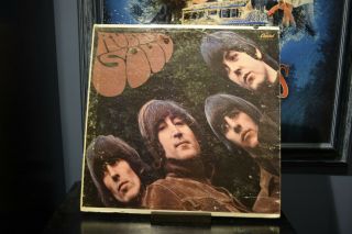 The Beatles Rubber Soul Capitol Mono 1st Press 1965 T - 2442 Lp Vinyl (vg,  To Ex)