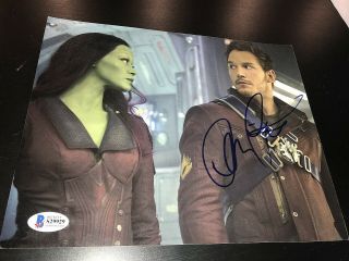 Chris Pratt Signed Autograph 8x10 Photo Guardians Of The Galaxy Beckett Ny D