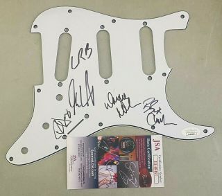 The Little River Band Signed Autograph Strat Guitar Pickguard X5 Jsa