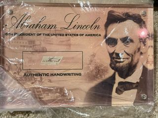 President Abraham Lincoln Signed Cut Handwriting 