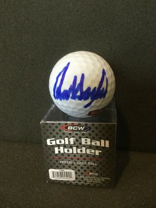 Donald Trump Autograph Golf Ball & Display Holder W/ Hand Signed