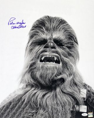 1977 Peter Mayhew Star Wars Chewbacca Signed Le 16x20 B&w Photo (jsa)