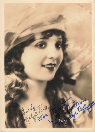 Silent Noir Film Actress Madge Bellamy Autograph Vintage Photos Signed 1920s 30s