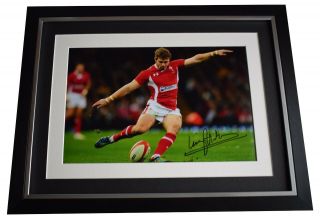 Leigh Halfpenny Signed Autograph 16x12 Framed Photo Display Wales Rugby