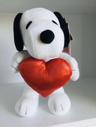 2021 Peanuts Valentines Snoopy Dancing Side Stepper Animated Plush Gemmy