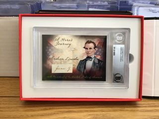 Potus Abraham Lincoln Cut Handwriting Auto “june 9” Beckett Authenticated