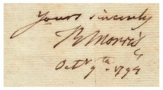 Robert Morris - Autograph Letter Signed re/ His Prison Time - Declaration Signer 2