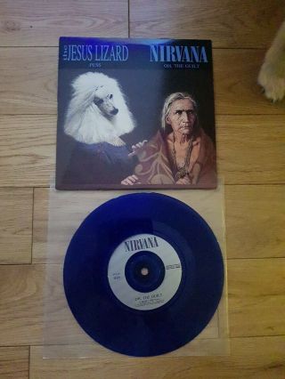 Nirvana Oh,  The Guilt The Jesus Lizard Puss Touch And Go 1993 Blue Vinyl 7 " Tg83