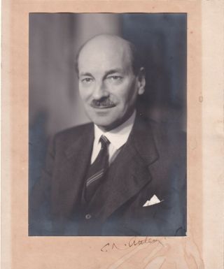 Clement Attlee – British Prime Minister – Authentic Signature