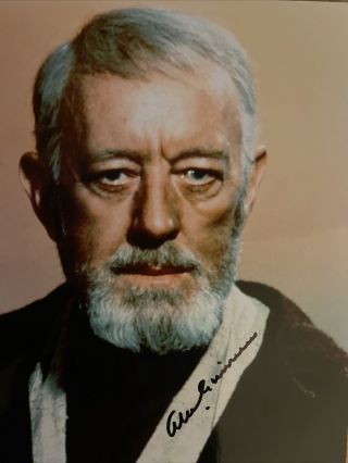 Alec Guinness Star Wars Hand Signed 10x8 Sized Photograph Autograph