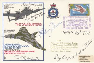 The Dambusters 617 Sqn Signed By 6 Pilots,  Crew From Dambuster Raid 16/17 June