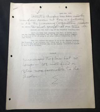 Thomas Edison Signed 1923 Typed Letter Autographed Auto Phonograph Financing