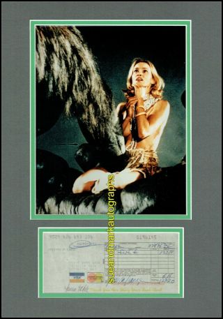 Jessica Lange King Kong Frances Signed Credit Card Receipt Autograph Uacc Rd 96