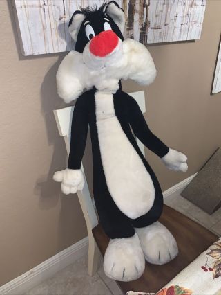 Vintage Mighty Star Looney Tunes Sylvester The Cat 38” Character Plush