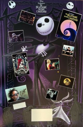 The Nightmare Before Christmas,  Tim Burton Film Hand Signed Mounted Frame